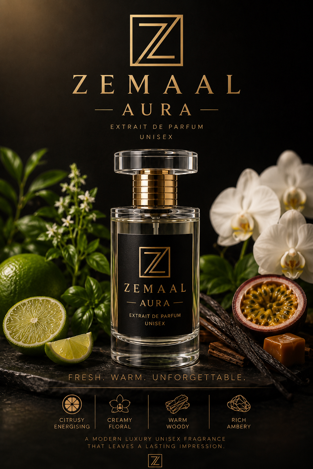 ZEMAAL AURA — debut fragrance from the Original Collection
